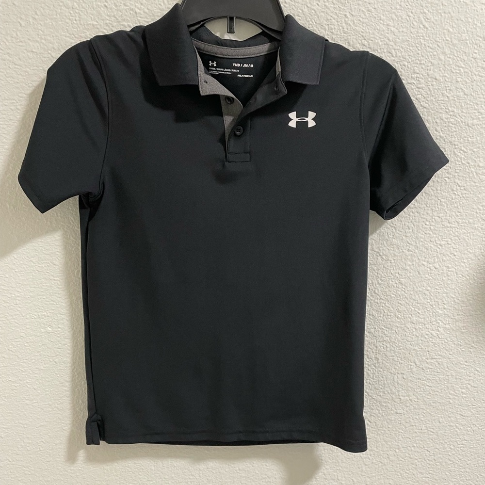 Under Armour Kids Black Polo Shirt